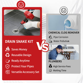 Orvexa Drain Snake drill attachment for faster clog clearing