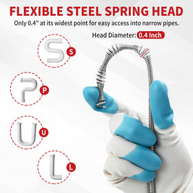 Orvexa drill-or-manual mode offers versatile clog clearing options.
