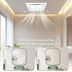 Orvexa independent controls for flexible fan and light use.
