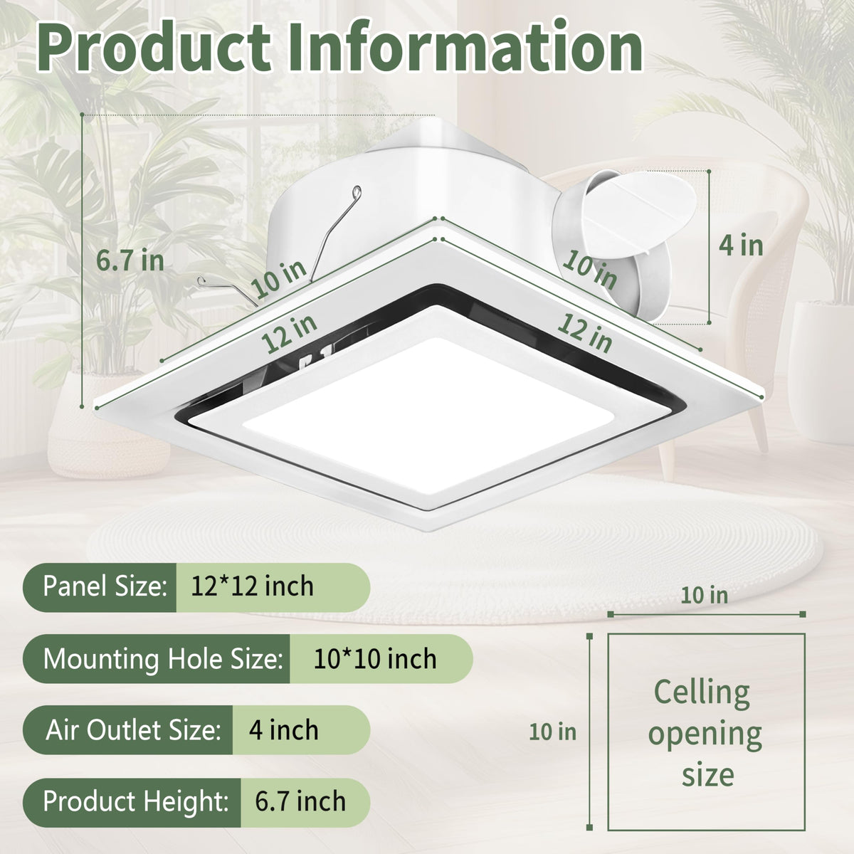 Orvexa LED light 6500K 1200lm delivers bright, crisp illumination.