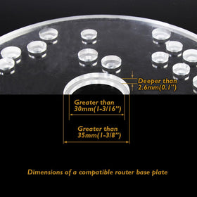 O'SKOOL router bushings for Porter-Cable style guides improve track
