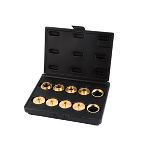 O'SKOOL router bushing set brass template guides laid out for template routing