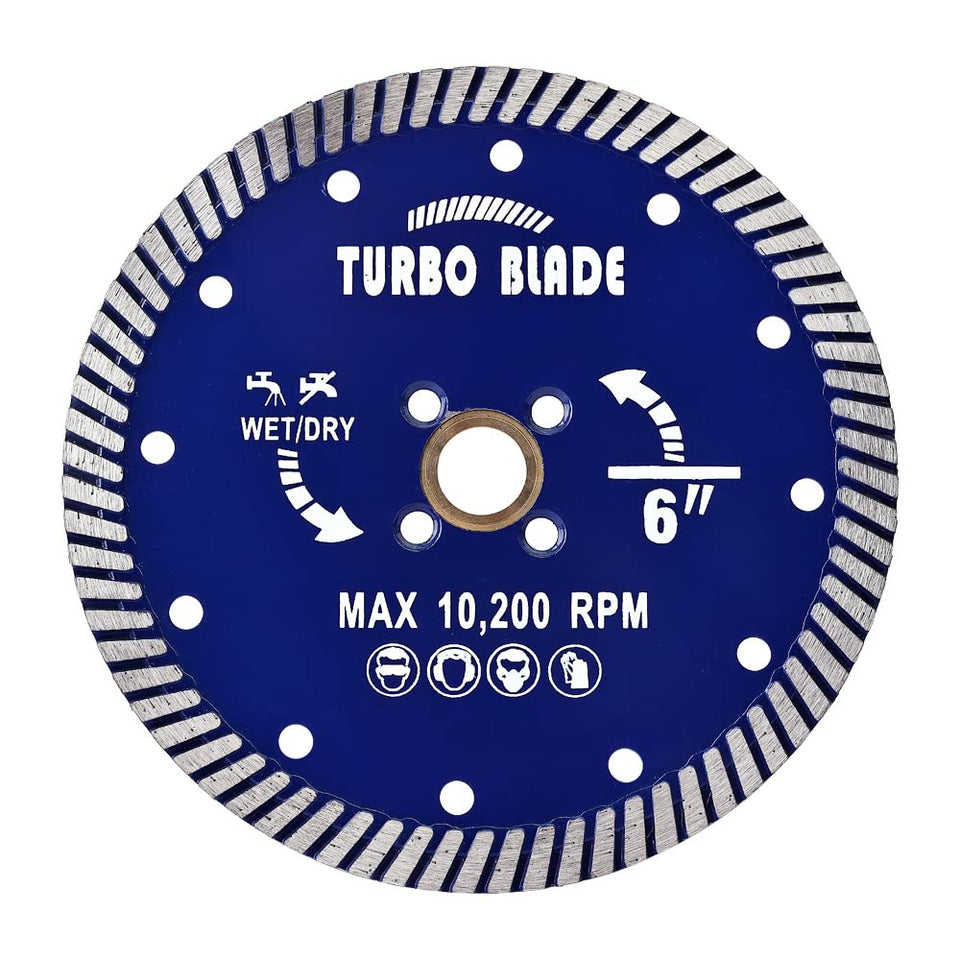 OSCEH 6-inch diamond turbo blade for granite delivers clean, precise cuts.