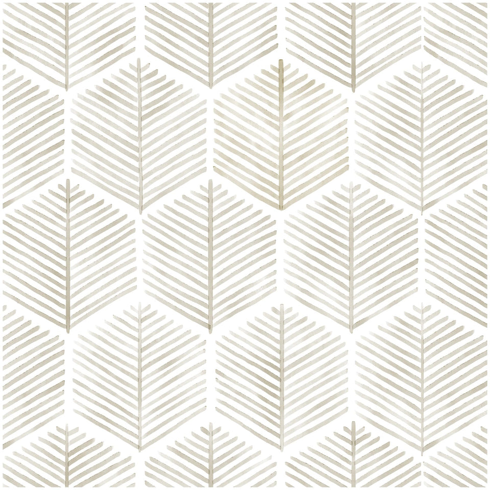 OSECAGE beige white geometric wallpaper for walls, easy peel-and-stick application.