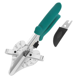 O'Shine 22.5 degree miter shear with angle-adjustment markers for precise cuts