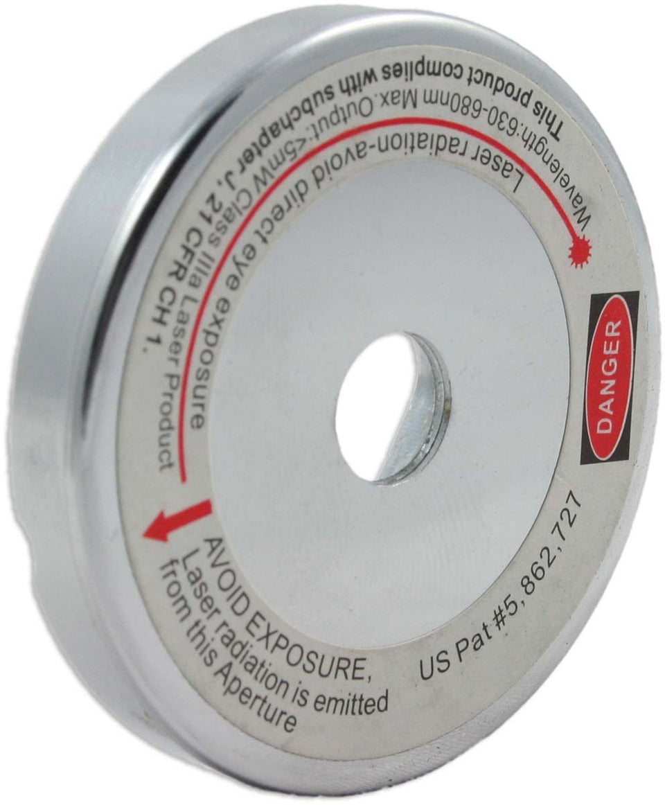 Oshlun LG-M01 laser guide installed on a saw shows a precise cutting line for accuracy