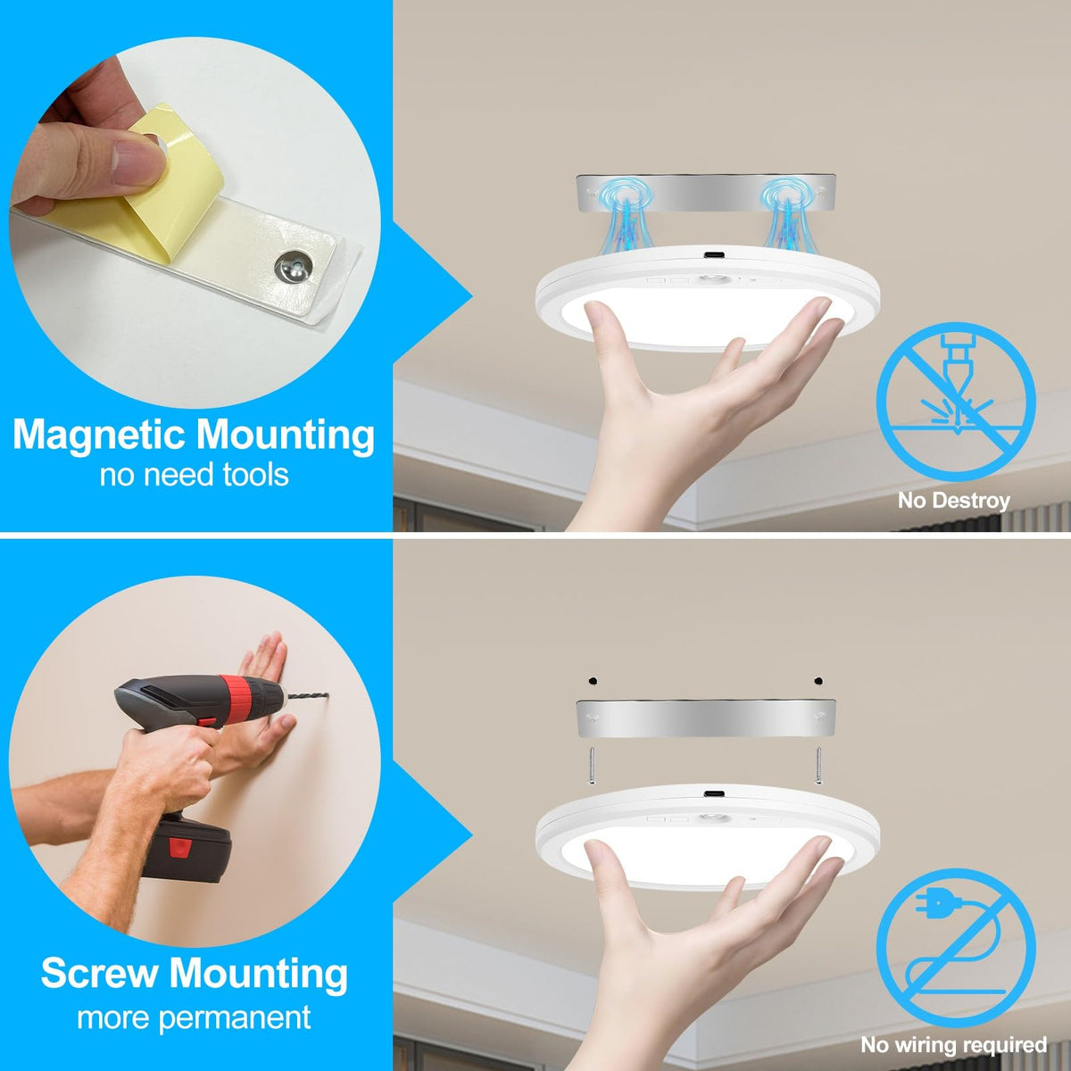 OSIDEN 10 brightness levels tailor light to activity and mood.