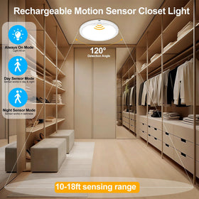 OSIDEN wireless magnetic installation for quick, tool-free mounting in closets.