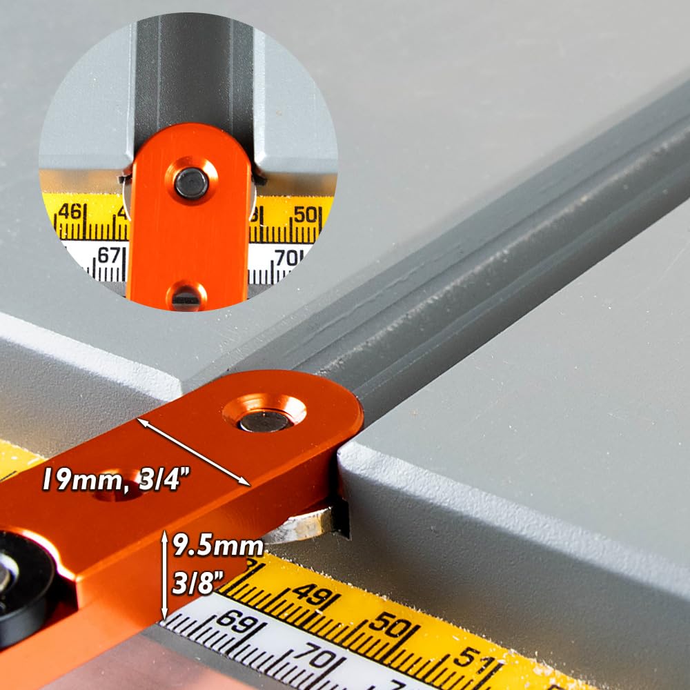 O'SKOOL aluminum miter bar emphasizes durability and long-lasting workshop use.
