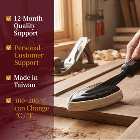 O'SKOOL Edge Banding Iron 150W heater provides fast heat-up for quick sessions.