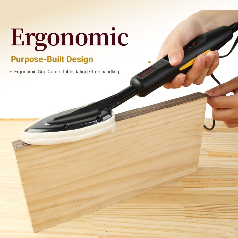 O'SKOOL Edge Banding Iron cotton sock and accessories protect surfaces.