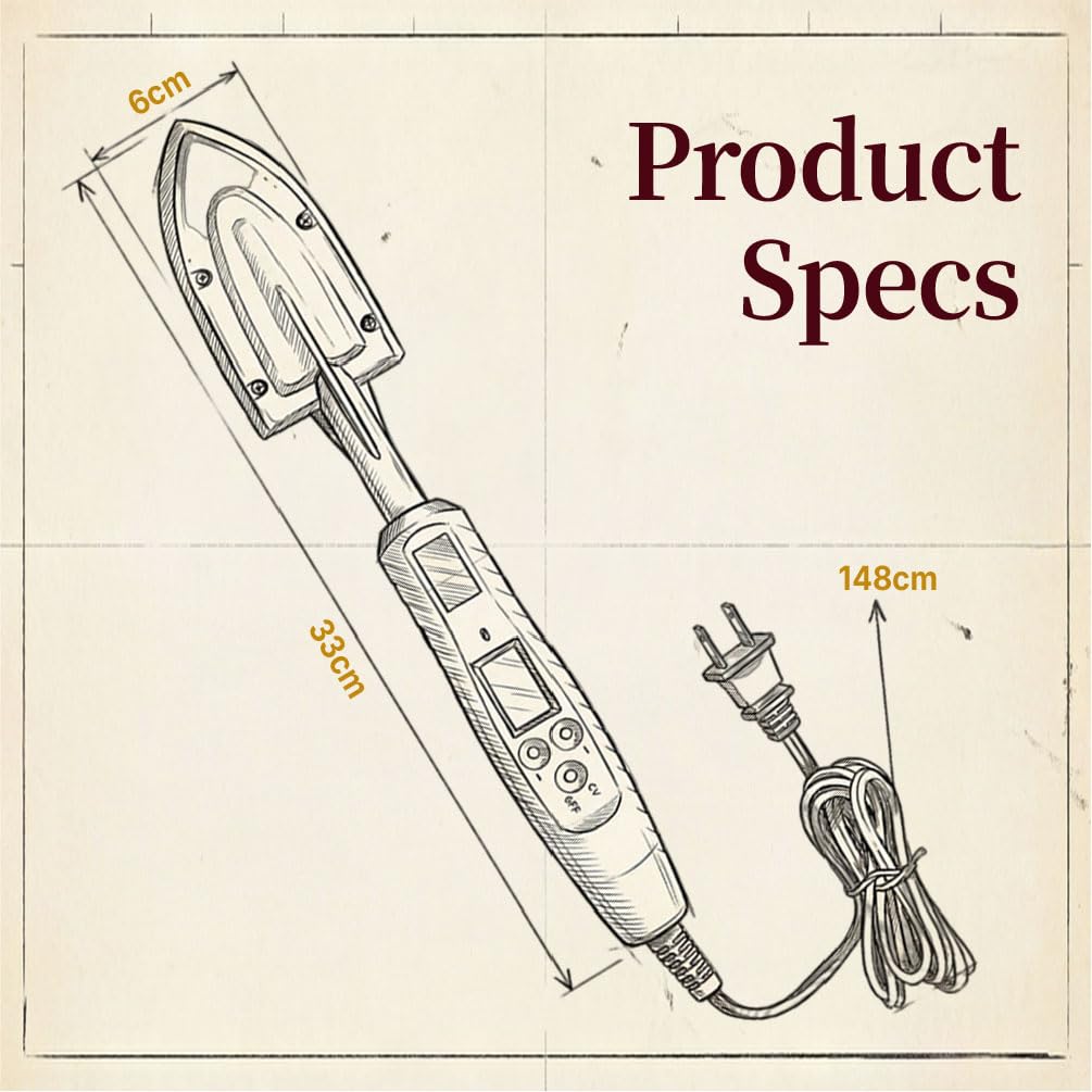 O'SKOOL Edge Banding Iron stand for safe storage and upright positioning.