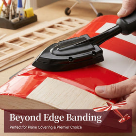 O'SKOOL Edge Banding Iron temperature control display enables consistent bonding.