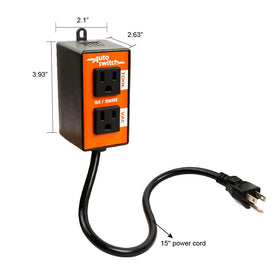 O'SKOOL PTA08 vacuum switch with hose connection enables auto start for hands-free dust control.