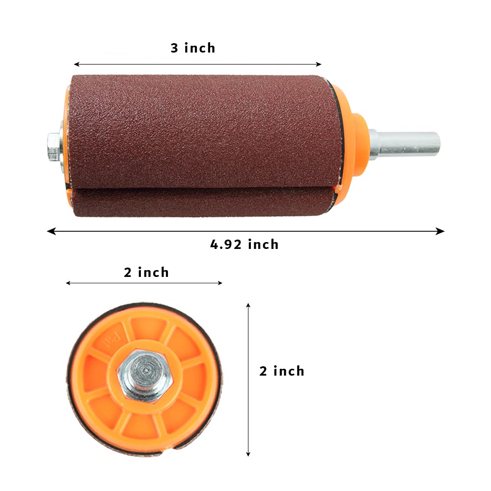 O'SKOOL sanding drum kit side view highlighting compact ergonomic design.