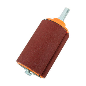 O'SKOOL tightening roller demonstrates quick sandpaper fastening.