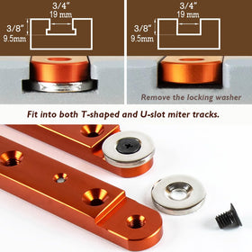 O'SKOOL 3/4 x 3/8 inch bars fit standard tracks securely.