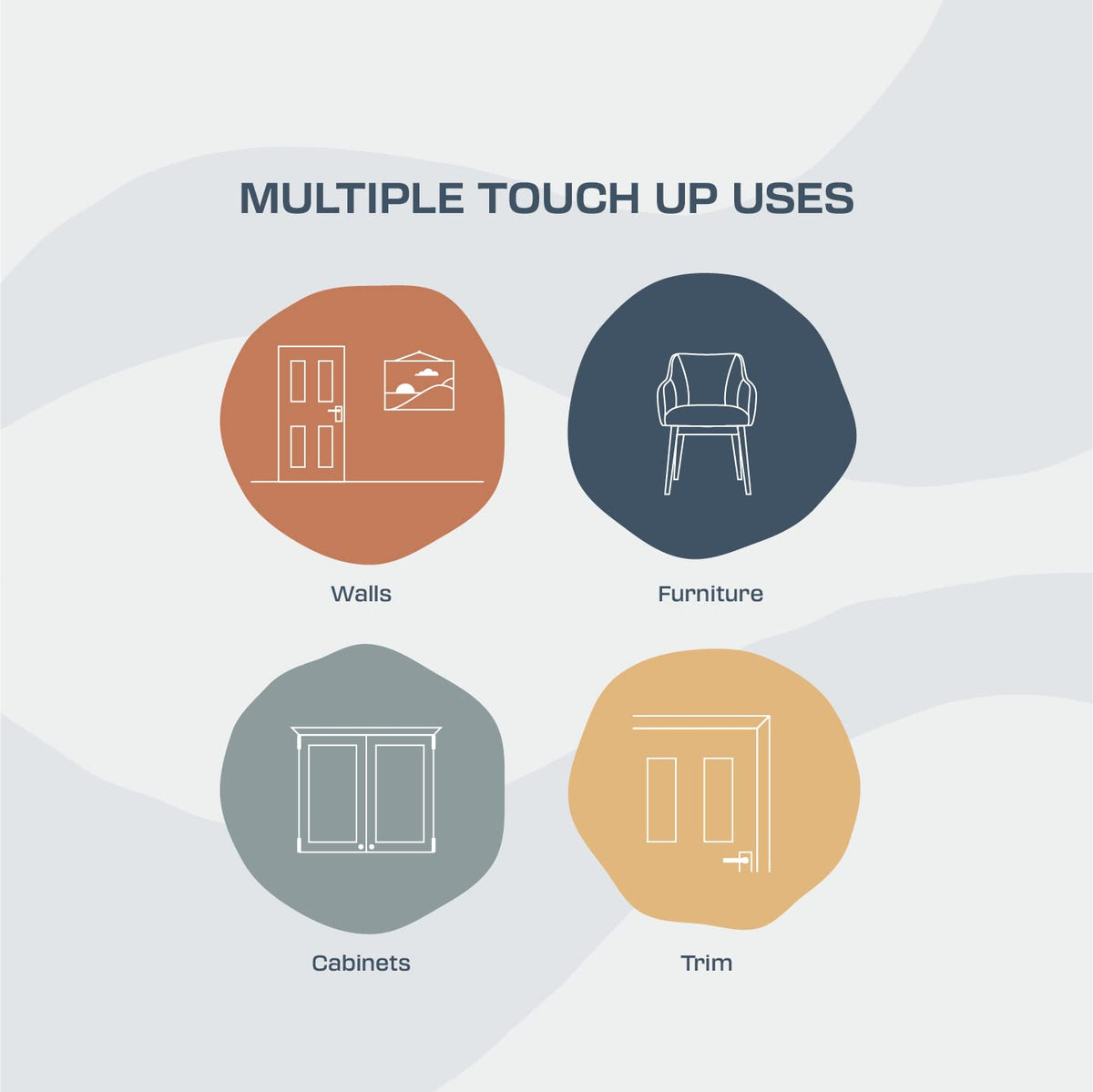 Oslo Home versatile touch-up for walls, trim, and furniture.