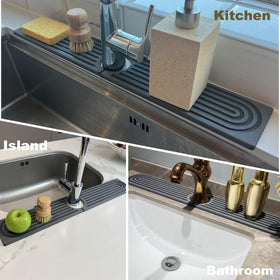 OSOVGO bathroom stone mat dries quickly and reduces clutter.