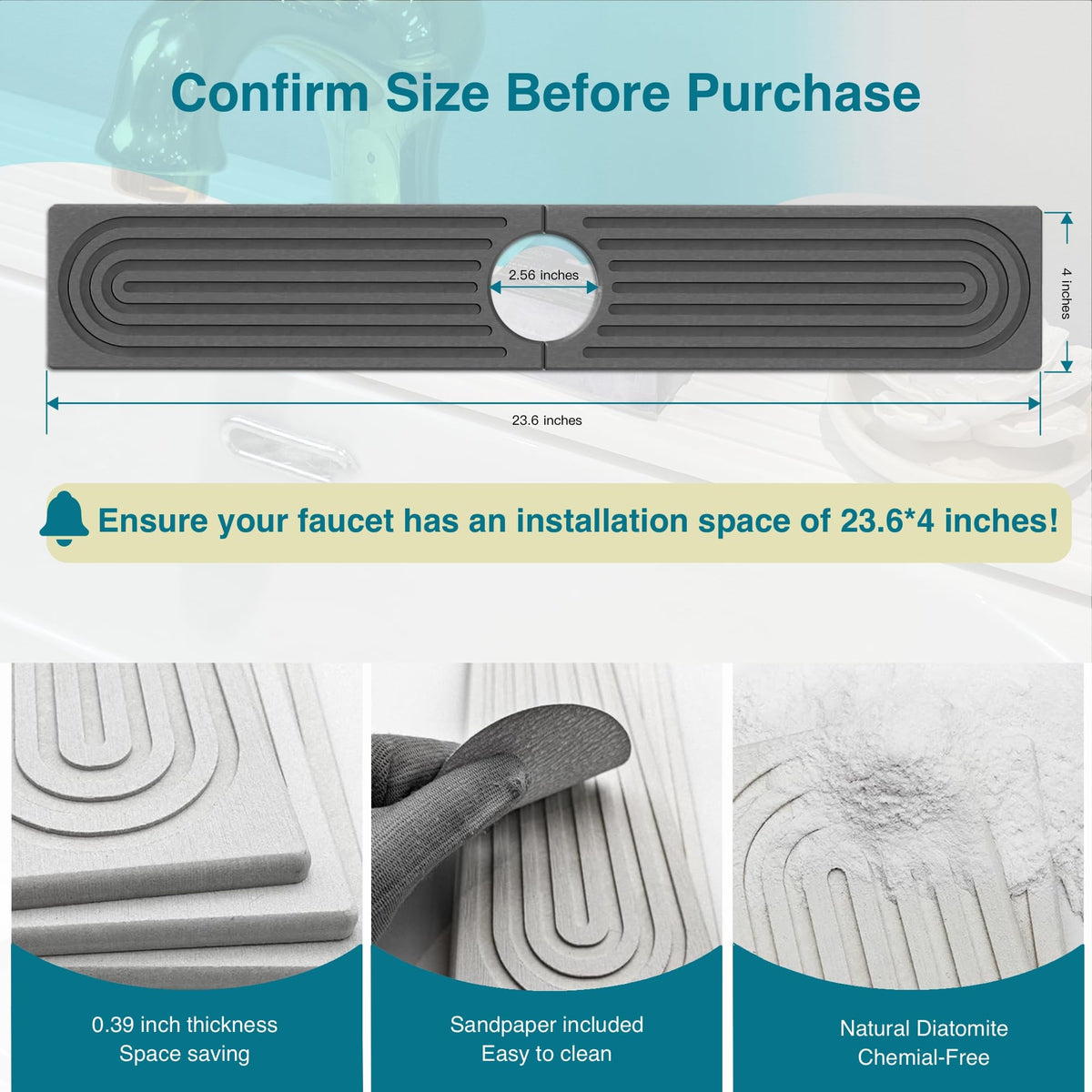 OSOVGO modern stone drying tray blends style with function.