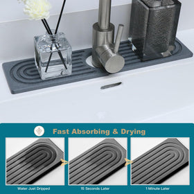 OSOVGO sink caddy mat for kitchen counter keeps surfaces tidy.