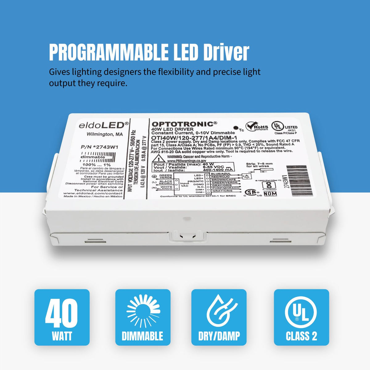 OSRAM Optotronic OTi40W constant current output at 700mA