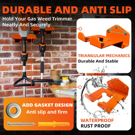 OSROENE orange rubber-coated hanger surface protects tools from scratches.