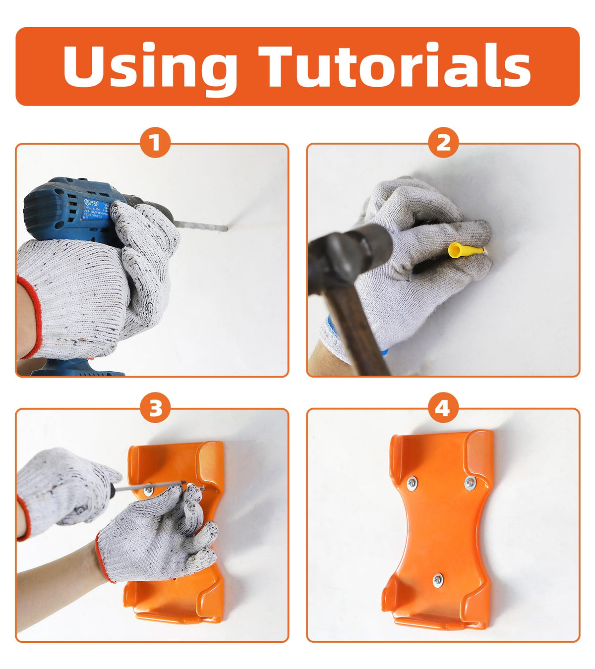 Stihl BG-66 compatibility shown on wall hanger for quick access