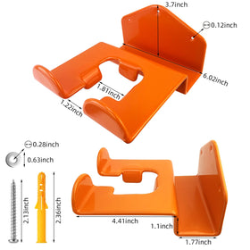 OSROENE trimmer rack heavy-duty wall mount securely holds tools.