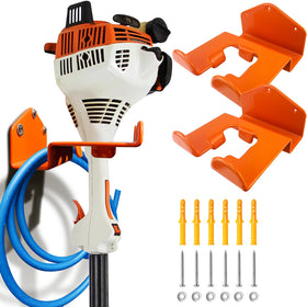 OSROENE weedeater hanger wall-2-pack keeps garden tools organized.