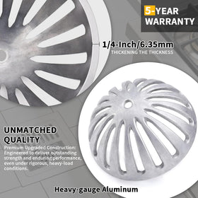 Osseph dome drain strainer highlights heavy aluminum build and reliable drainage