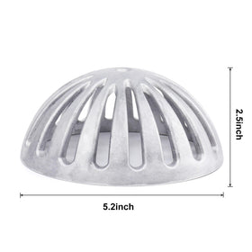 Osseph floor drain cover in garden setting, showing weather resistance
