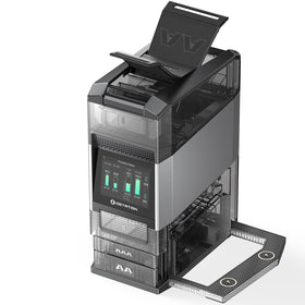 Ostation 2 Pro battery charger front view showing organized 24-slot hub for reliable power.