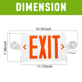 OSTEK exit sign hanging mount installation for versatile setup
