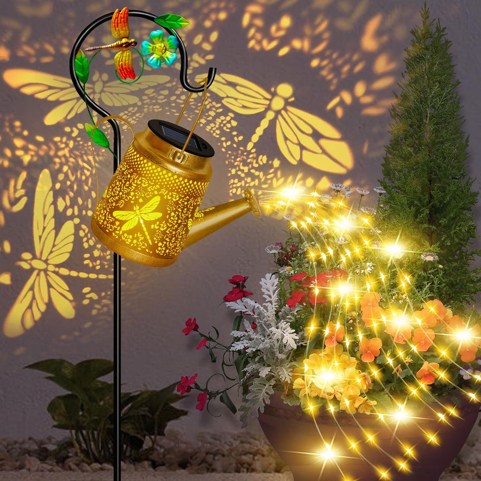Ostritec Dragonfly Solar Lantern brightens patios with whimsical garden illumination.