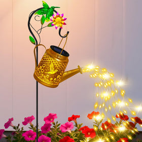 ostritec hummingbird solar lantern decor glows along garden path for ambiance