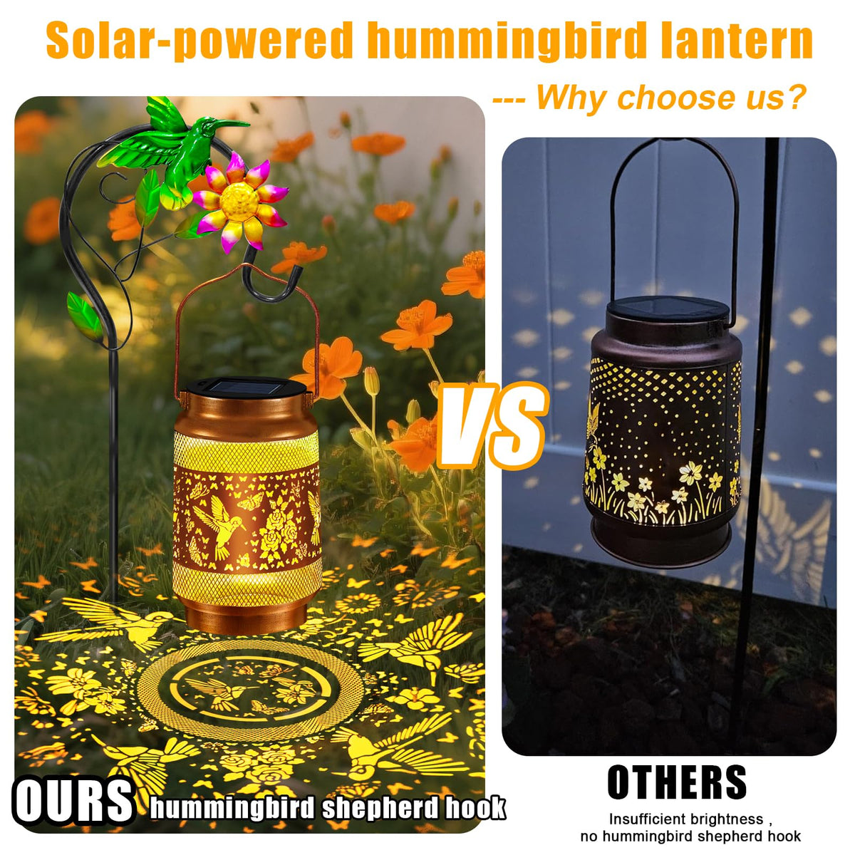 ostritec ip65 waterproof lantern withstands rain, snow, and sun outdoors.