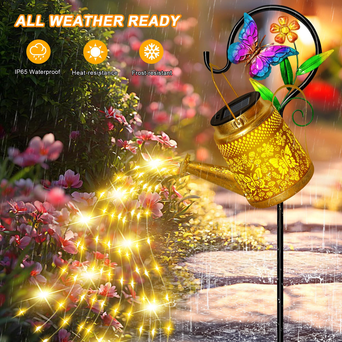 Ostritec IP65 waterproof outdoor light stands up to rain and snow