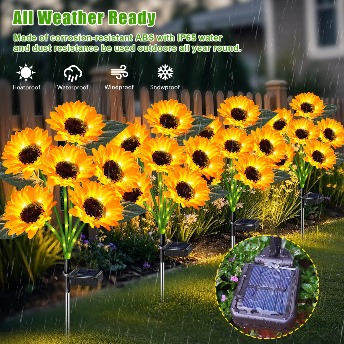 Ostritec upgraded 2025 solar panels extend daytime charging and glow.