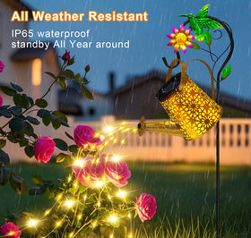 Ostritec cracked glass ball pattern projects sparkling ground illumination.