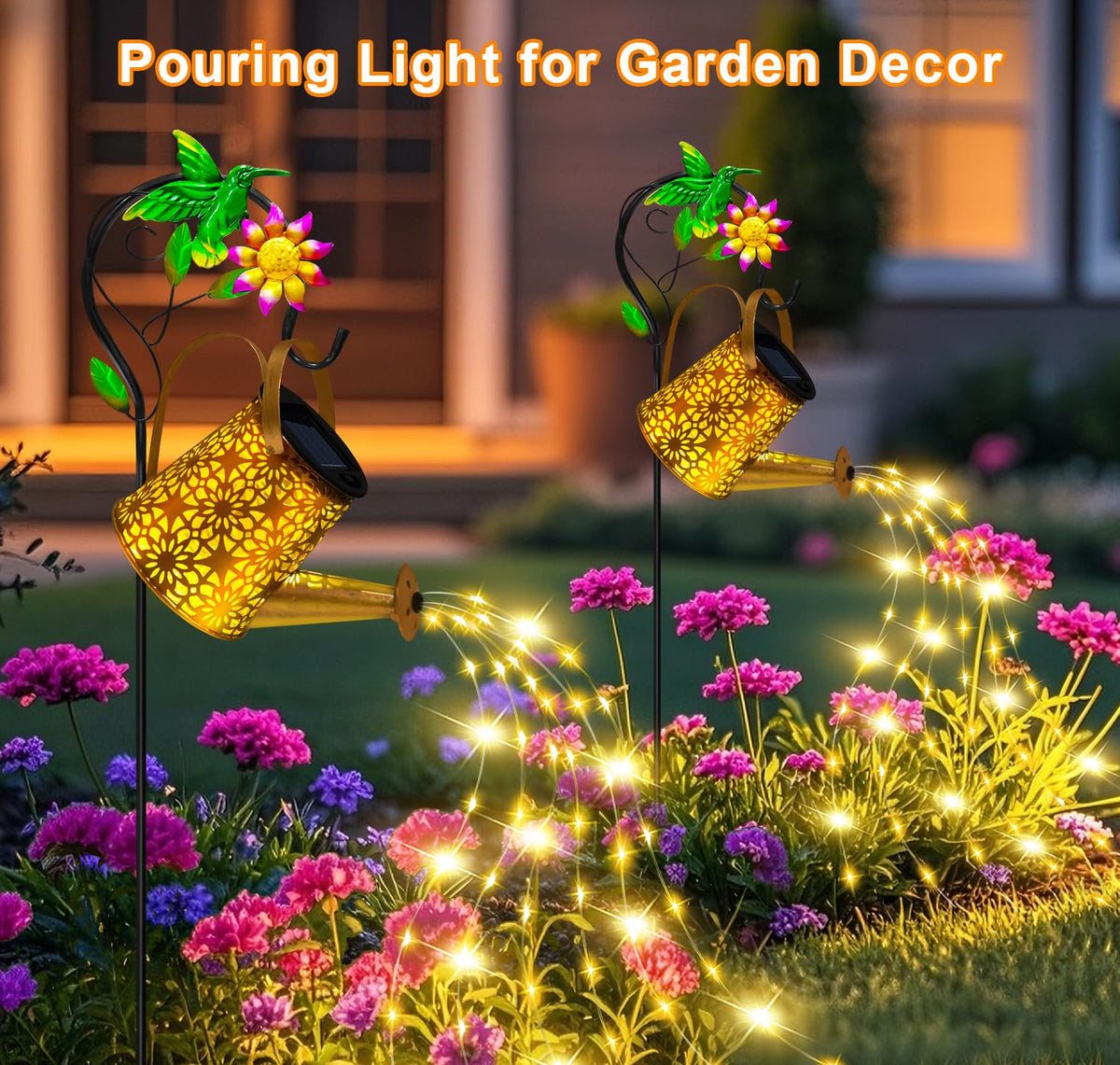 Ostritec warm white lighting enhances night ambience for the yard.