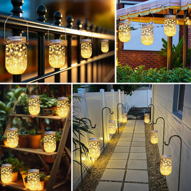Ostritec upgraded solar panel powers longer light, ideal for evenings.