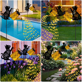Ostritec warm white garden lighting creates cozy patio ambiance.