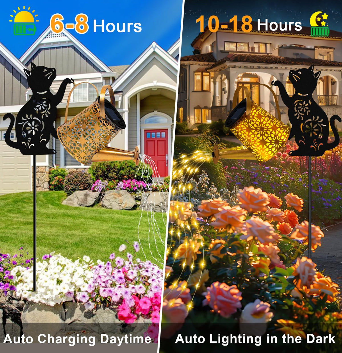 Ostritec waterproof metal garden decor withstands rain and frost outdoors.