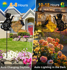 Ostritec waterproof metal garden decor withstands rain and frost outdoors.