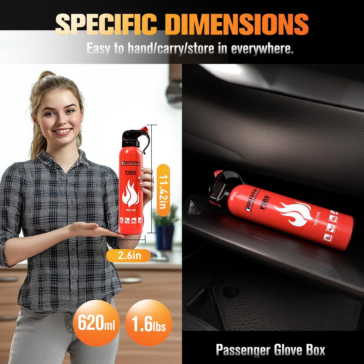 Ostutry extinguisher with 4-year shelf life shows long-term readiness