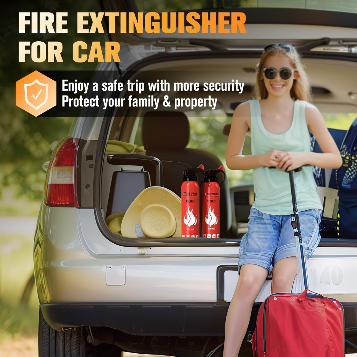 Ostutry six-pack fire extinguishers support multi-location safety.