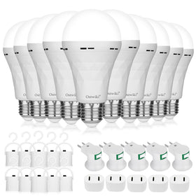 Ostwiki 10-pack emergency light bulbs ready for outages and daily use.