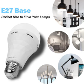 Ostwiki emergency bulb doubles as a flashlight during outages.