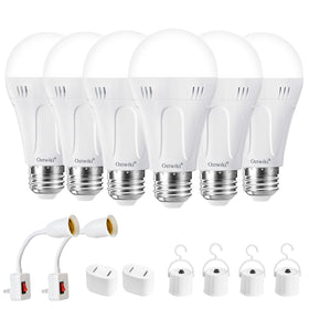 Ostwiki six-pack rechargeable bulbs ready for home use and outages